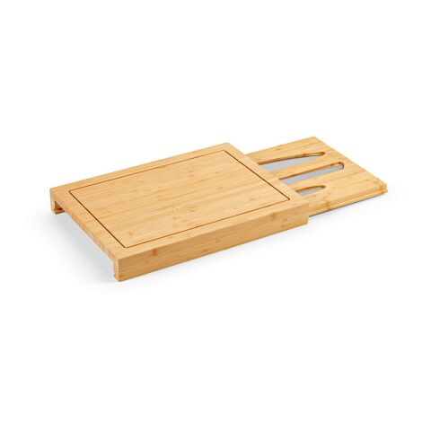 Brancusi Board Bamboo with Kitchen Knives Natural | No Branding | not available | not available | not available