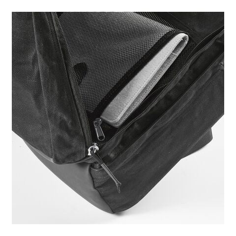 Cape Town Backpack 27L rCotton 230gsm. Fits 17&quot; laptop Solid black | No Branding | not available | not available | not available