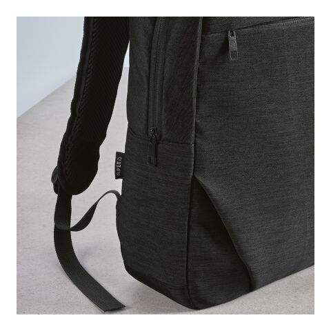 Vilnius Backpack 18L rPET. Front pocket. Fits 17&quot; Laptop Solid black | No Branding | not available | not available | not available