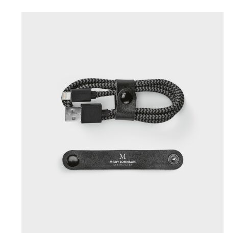 Bernoulli Cable rPET. 1m USB-A to Lightning. Fast Charge Solid black | No Branding | not available | not available | not available