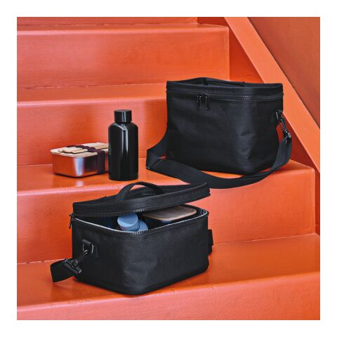 Munich M Cooler 7.5L rPET in rABS. Thermo injected zippers Black | No Branding | not available | not available | not available