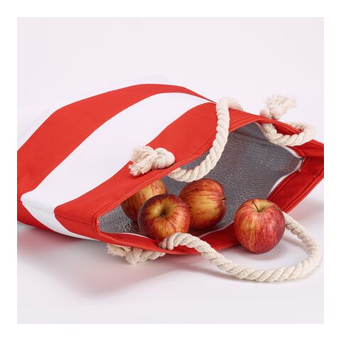 Athens Cooler 15L rPET. Pocket and recycled cotton handles Red | No Branding | not available | not available | not available