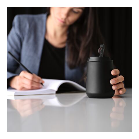 Euphrates Travel Cup rSS 430ml. Double wall and Leakproof  Black | No Branding | not available | not available | not available