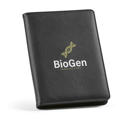 Orwell A5 Folder rPU. 64 FSC sheet notepad and zipper closure Black | No Branding | not available | not available | not available