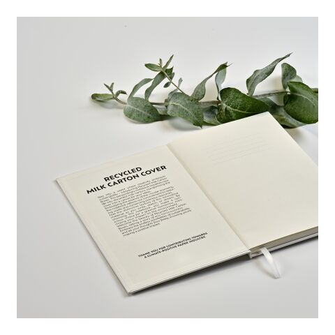 Hugo A5 Notebook rMilk Cartons cover. 70gsm recycled 160 pages white | No Branding | not available | not available | not available