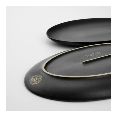 Miro ceramic platter. Matt finish. Made in Portugal Black | No Branding | not available | not available | not available