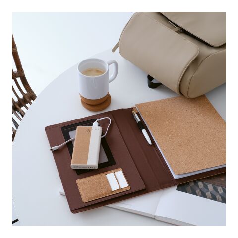 Archimedes Powerbank aus Kork und Weizenstroh mit 10000 mAh. 15 W Natural | No Branding | not available | not available | not available