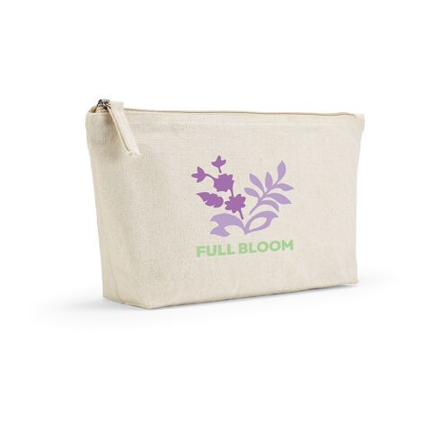 Cairo L. Toiletry Bag 3.9L 320 gsm rCotton with zipper Natural | No Branding | not available | not available | not available