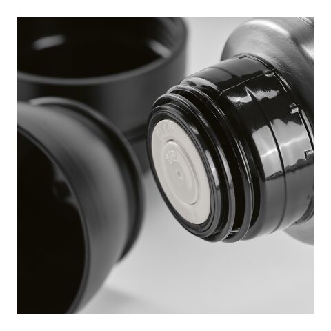 Loire Thermos rSS 810ml. 2 Cups and Carabiner  Black | No Branding | not available | not available | not available