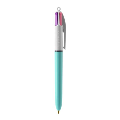 BIC 4-colour fashion pen White-White/Light Blue | No Branding | not available | not available