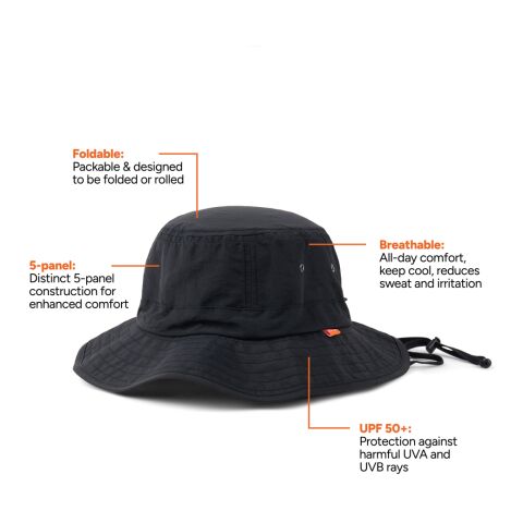 Nordic Drift RCS Horizon UPF 50+ bucket hat black
