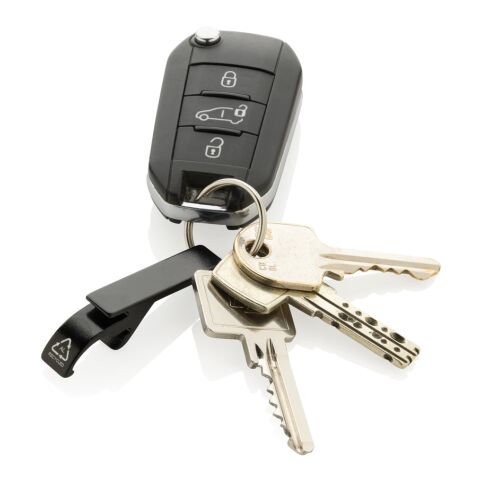 RCS recycled aluminum bottle and can opener black | No Branding | not available | not available