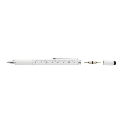 5-in-1 aluminium toolpen white
