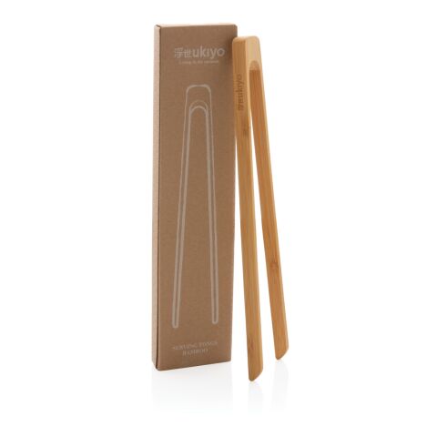 Ukiyo bamboo serving tongs brown | No Branding | not available | not available