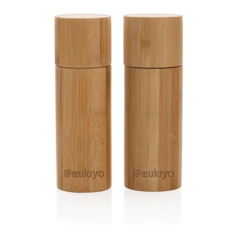 Ukiyo bamboo salt and pepper mill set brown | No Branding | not available | not available