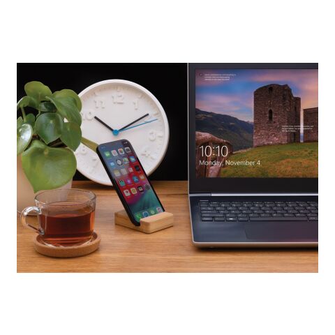Bamboo phone stand brown | No Branding | not available | not available