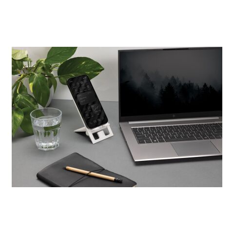 SnapStand RCS recycled plastic foldable phone stand white | No Branding | not available | not available