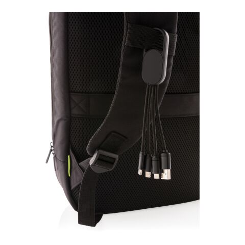 4-in-1 cable with carabiner clip black | No Branding | not available | not available