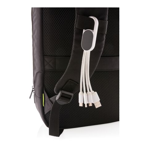 4-in-1 cable with carabiner clip white | No Branding | not available | not available