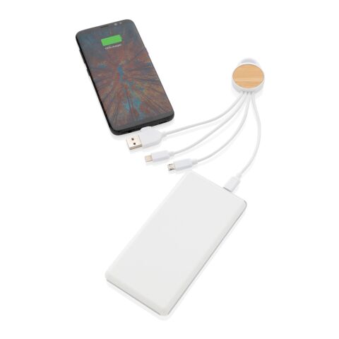 RCS recycled plastic Ontario 6-in-1 round cable White | No Branding | not available | not available