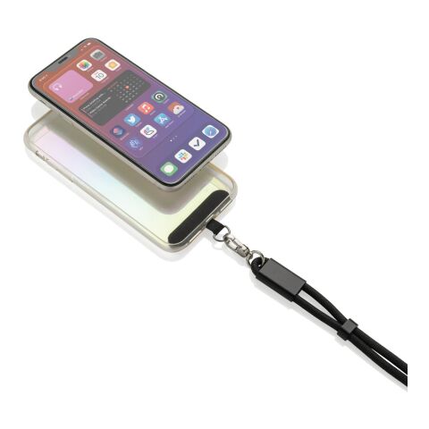 LoopAmp RCS RPET adjustable phone wrist strap 60W cable black | No Branding | not available | not available