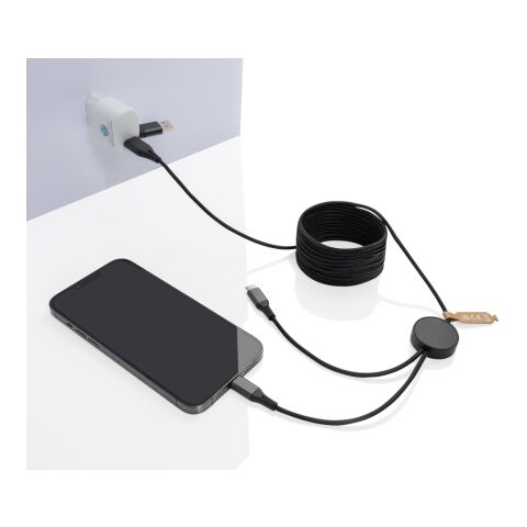 Terra RCS recycled PET 3 meter  4-in-1 cable grey | No Branding | not available | not available