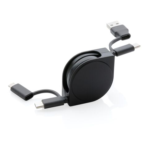 RCS standard recycled plastic and TPE 6 in 1 cable black | No Branding | not available | not available