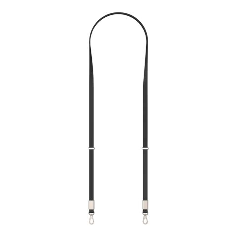 Nivo RCS recycled PET Crossbody lanyard black | No Branding | not available | not available