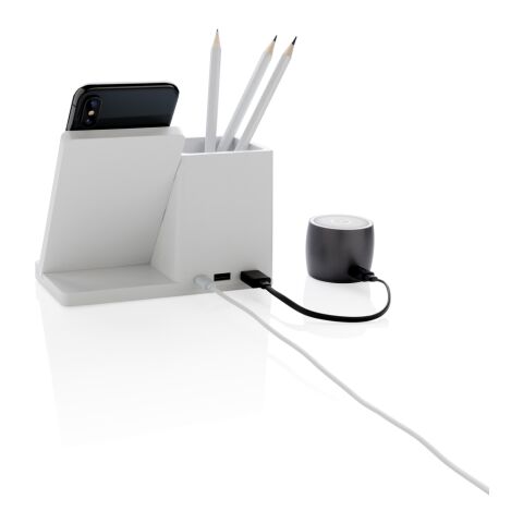 Ontario FSC® &amp; RCS recycled plastic 10W wireless charger White | No Branding | not available | not available