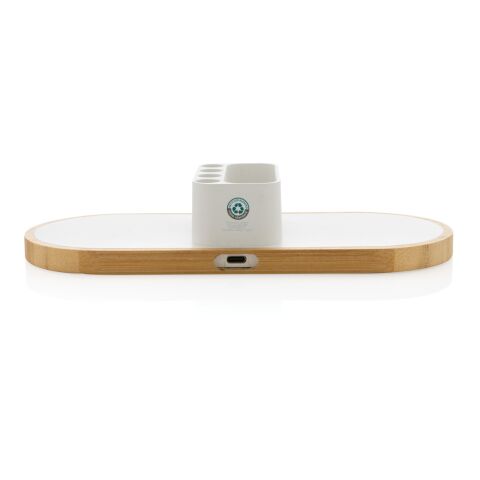 Ontario FSC®&amp; RCS rplastic 10W dual wireless charger White | No Branding | not available | not available