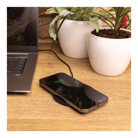 RCS recycled plastic 15W Wireless fast charger black | No Branding | not available | not available