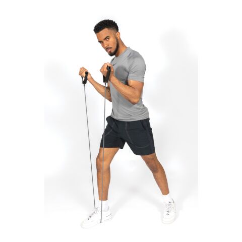 Fitness heavy resistance tube in pouch anthracite-black | No Branding | not available | not available