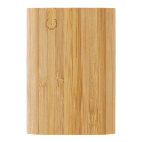 FSC® certified bamboo 5.000 mAh powerbank brown | No Branding | not available | not available