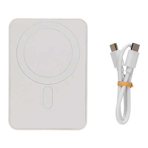 Magnetix RCS recycled plastic 5000 mah magnetic powerbank white | No Branding | not available | not available