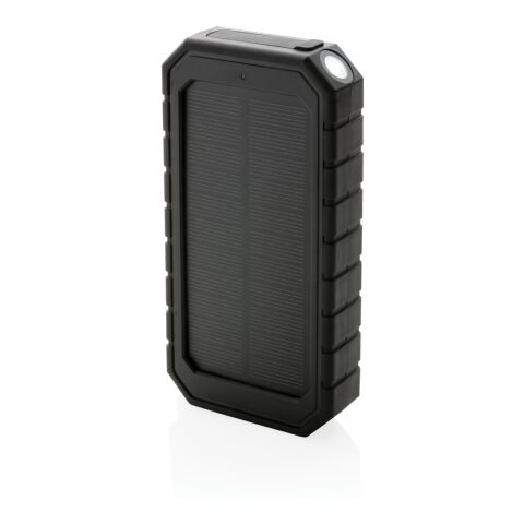 RCS recycled plastic Solar powerbank with 10W Wireless black | No Branding | not available | not available