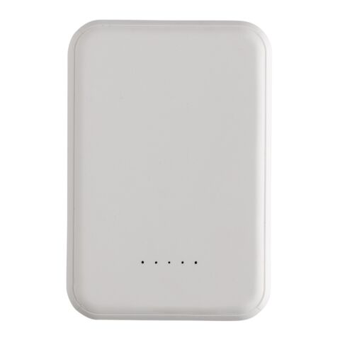 Stellar RCS recycled plastic 5000 mah 5W magnetic powerbank white | No Branding | not available | not available