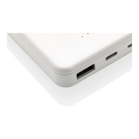 RCS recycled plastic 5.000 mAh 5W wireless powerbank White | No Branding | not available | not available
