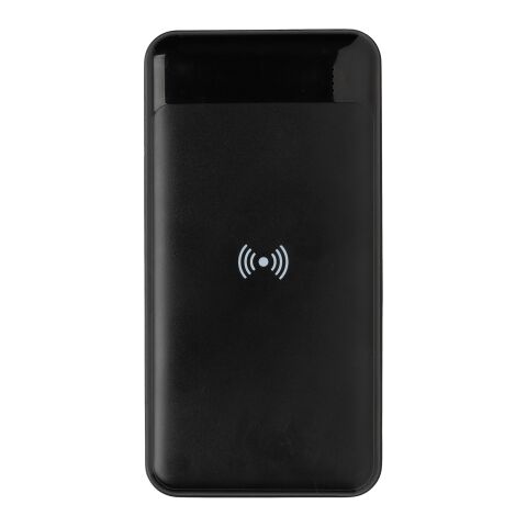 RCS standard recycled plastic wireless powerbank black | No Branding | not available | not available