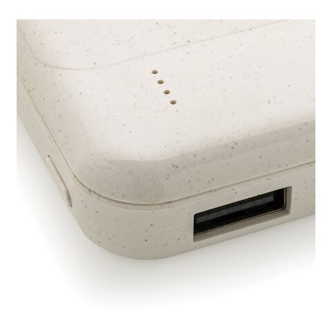 RCS standard recycled plastic wireless powerbank white