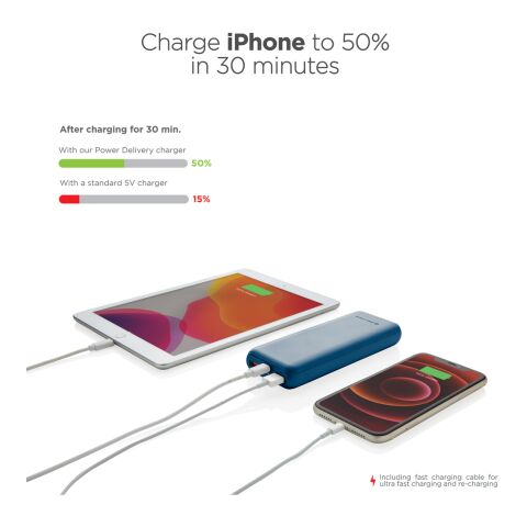 Urban Vitamin Pasadena 20.000 mAh 18W PD powerbank blue | No Branding | not available | not available