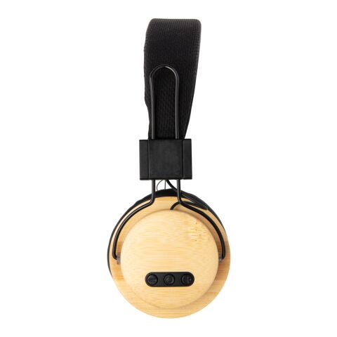 Bamboo wireless headphone brown-black | No Branding | not available | not available