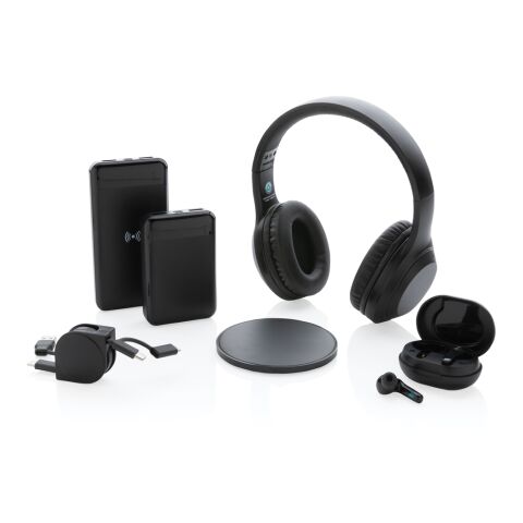 RCS standard recycled plastic headphone black | No Branding | not available | not available
