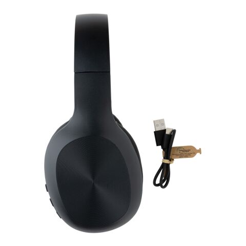 RCS recycled plastic JAM wireless headphone black | No Branding | not available | not available