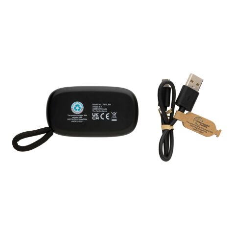 RCS recycled plastic &amp; FSC® bamboo TWS earbuds black | No Branding | not available | not available