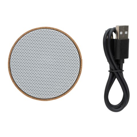 FSC® cork 3W wireless speaker brown | No Branding | not available | not available