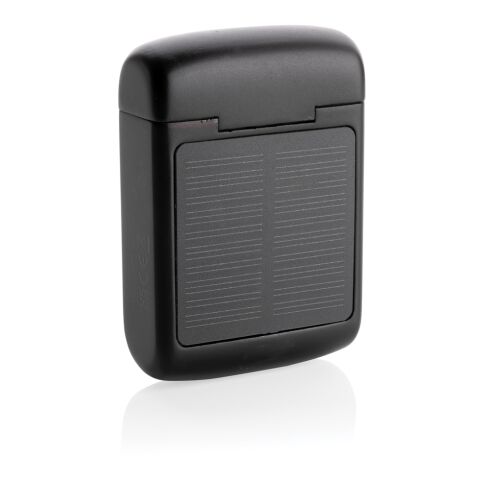 Skywave RCS recycled plastic solar earbuds black | No Branding | not available | not available