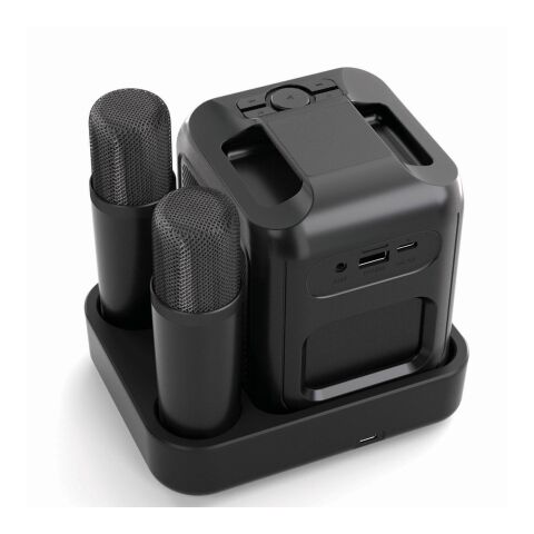 Singvibe RCS recycled plastic karaoke set with double mic black | No Branding | not available | not available
