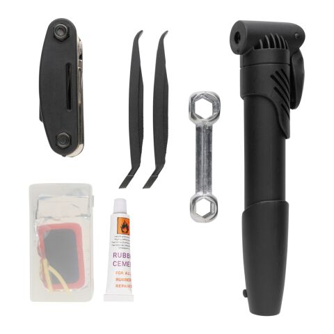 Bike repair kit 17 pcs black | No Branding | not available | not available