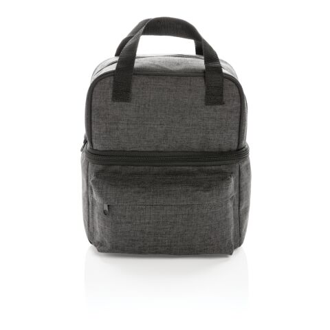 Cooler bag with 2 insulated compartments anthracite | No Branding | not available | not available