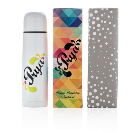 Stainless steel flask white